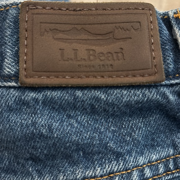 LL Bean flannel lined Double L relaxed fit jeans size 14R - Picture 2 of 6